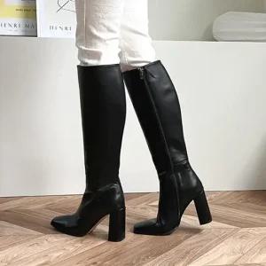 봄 봄부츠 발목구두 힐 부티 봄여자신발 로우힐 가을