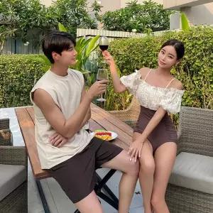 비바럽 브랜드관 비바럽 커플 수영복 모노키니 허니문 수영복 SW19380F