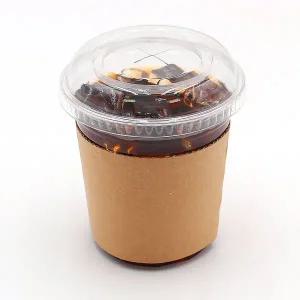 [이룸팩]92파이 360ml(12온스) PET 투명컵+중평리드+무지홀더 100개 세트 테이크아웃아이스컵세트