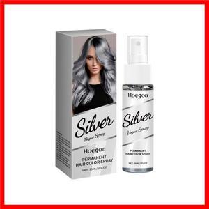 임시 회색 머리 염색 스프레이 일회용 성형 스모키 그레이 펑크 스타일 밝은 색상 무자극 남여 할머니 회색