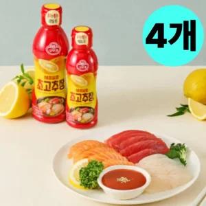 오뚜기 초고추장 용기 500g X 4개 새콤달콤 초장 양념