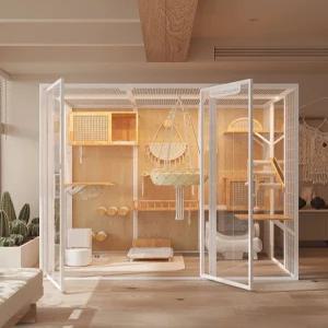 고급스러운 고무나무 고양이 별장 고양이유산균 강아지매트