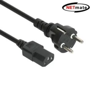 NETmate 220V 전용 일자형 3구 AC 파워 케이블 1.8m