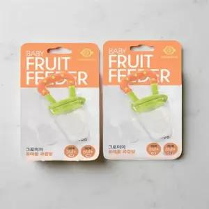 유아 과즙망 과일 쪽쪽이 리필망 치발기 과육 실리콘 망 손잡이 자기주도 쥬시망