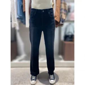USS게스진 남성 기모 흑청 슬림와이드 데님팬츠MP49193