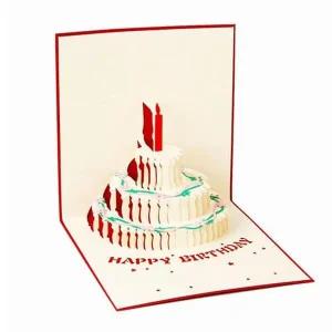 [셀러허브]입체 생일케익 있는 팝업 생일축하카드 2개 A01118 (S31262561)