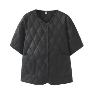 경량반팔패딩 여성반팔패딩조끼 가벼운 다운 경량패딩