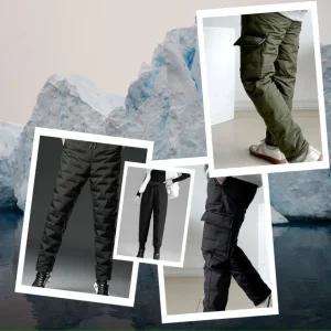 패딩 팬츠 슬랙스 바지3종 밑단스판밴딩형 조거방풍바지 오리털 조거팬츠 골프 다운팬츠 여자 바지 패딩