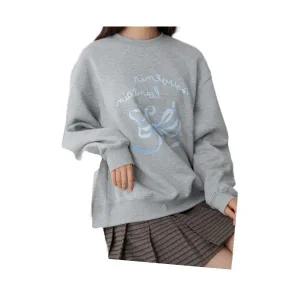 매장정품 8SECONDS 에잇세컨즈 기모 그래픽 스웨트 셔츠 그레이 355X41LY63 694359