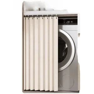 세탁기 블라인드 하부장 가림막 셀프 방수 수납장 주방 추가 수납장커튼 럭키 거실 선반 폭