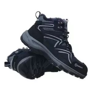 힘맨 중단화 방한 안전화 HM-806N 지퍼 네이비 겨울 기능성 작업화 털달린 방한화