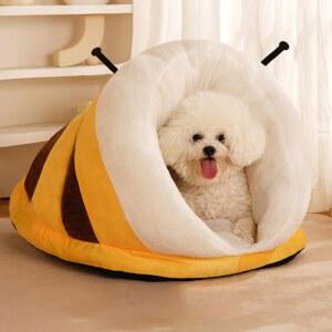 강아지 침낭 겨울 방석 매트 소형 산책 펫쿠션 야외 캠핑 고양이이불 차박 잠자리용