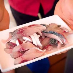 [통영수산물시장] 국내산 손질 고등어 횟감용 필렛 200~250g내외+회초장세트