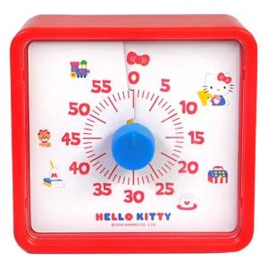 로이체 산리오 캐릭터즈 무소음 다이얼 알람 타임타이머 탁상시계
