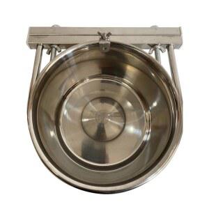 고정식 반려견 스테인리스 물통 대형견 걸이형 밥그릇 식기 물그릇