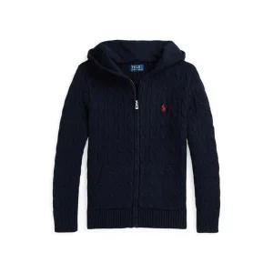 폴로 랄프 로렌 키즈 남아 8-18세 케이블 코튼 후드 풀 지퍼 스웨터CWPOSWEY6820526410 811431