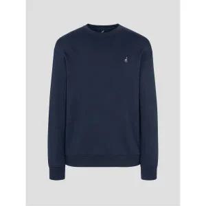 [국내매장정품] 빈폴 BEANPOLE MEN [Essential] 남녀공용 로고 자수 스웨트 셔츠 네이비 BC5741E03R 143561