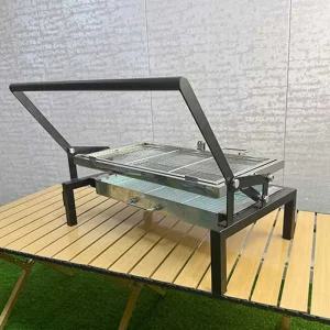 캠핑회전그릴 뒤집는 원터치 숯불 롤링 캠핑용 상세