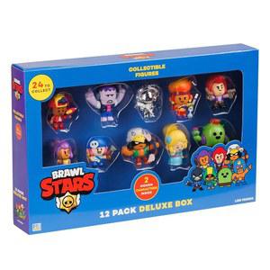 P.M.I. 브롤 스타즈 미스터리 수집품 피규어 | 24개의 미니 중 12개가 서프라이즈 박스에 들어 있음 트루 실버 & 골드 스킨 + 숨겨진 희귀 캐릭터 2개 포함 공식 라이선스 장난감