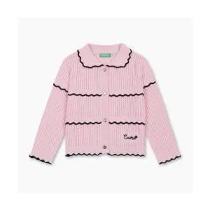 매장정품 베네통 BENETTONKIDS 스칼럽 스카시 니트 가디건_QAKC04541PK QAKC04541PK 207695