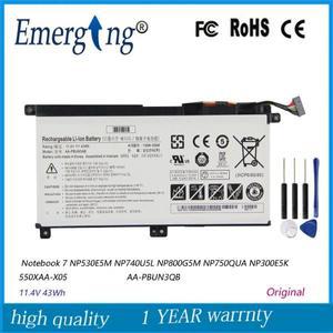 11.4V 43WH 3950mAh 삼성 노트북 7 NP530E5M NP800G5M NP740U5L 용 새 AA-PBUN3AB 배터리