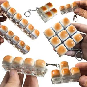 LED 캐러멜 식빵 키보드 딸깍이 키캡 피젯토이 스트레스해소 손 장난감 키링 열쇠고리 3구 4구 5구 6구 9구