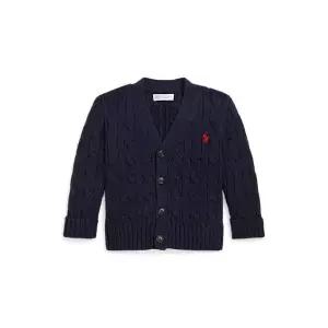 폴로 랄프 로렌 브랜드관 베이비 남아 케이블 니트 면 V넥 카디건(CWPOSWEI6820248410) 773465