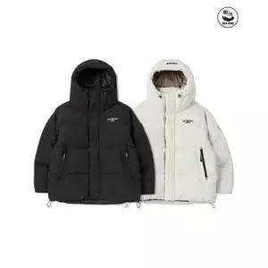 라이프워크패딩다운자켓 CQK LW244DJ311 더블 하이넥 다운 후드 점퍼
