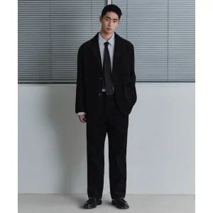 시티 워커스 8W 코듀로이 테이퍼드 팬츠 블랙 377971