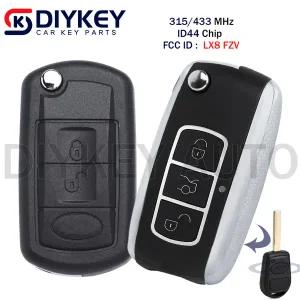 랜드로버 레인지로버 L322 보그 HSE 2002-2008 FCC ID LX8 FZV용 315MHz / 433MHz 업그레이드 플립형 리모