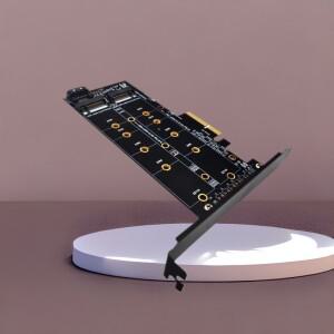 M.2 to PCIe 어댑터 NGFF SSD NVME M 키 SATA 기반 B PCI-E 3.0 X4 2230-2280 컨트롤러 변환기 라이저 카드