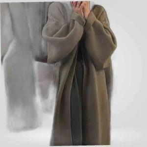 여성 루즈핏 니트 롱가디건 1P 겨울 데일리 패션 니트가디건 패션가디건 데일리코트 코트