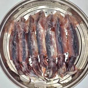 국내산 생물 급냉 통찜용오징어1kg 7-8미