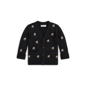 폴로 랄프 로렌 브랜드관 베이비 남아 도그 임브로이더 면 카디건(CWPOSWEI6820274020) 808814