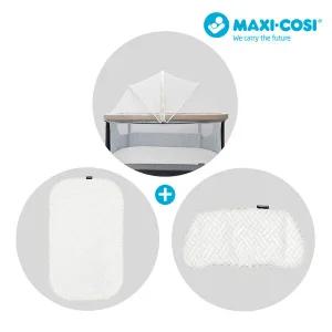 [맥시코시] 아이오라 에어 아기침대 전용 3종 액세서리 세트(모기장 냉감베개 냉감매트)