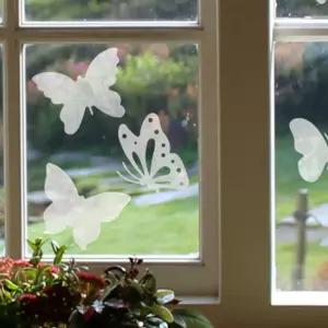 창문스티커 유리창 스티커 나비 창문 유리 데칼 보호 양면 조류 방지 충돌