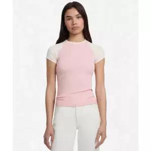 [게스] GUESS [GJ] 여성 라글란 슬림 골지 반팔티 YPBK2314 2510635