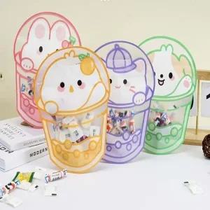 지앤지귀요미 동물 지퍼 구디백 사탕 포장지 포장봉지 크리스마스 간식 봉투 생일 선물 단체  답례품