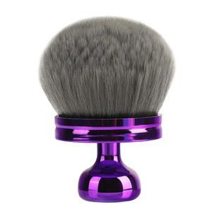 셀프 태너 레그 메이크업 브론저 태닝 어플리케이터 울트라 소프트 차단 청소하기 쉬운 3인치 와이드 원형 브러시 퍼플 그레이