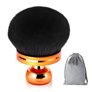 셀프 태너용 엑스트라 라지 바디 메이크업 브러시 2인치 와이드 라운드 파운데이션 드로스트링 백과 블렌딩용 태닝 페이스 백용 브론저 어플리케이터