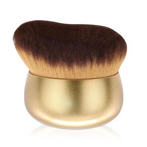 뮤오이드 초대형 바디 메이크업 브러시 셀프 태너 75mm 와이드 브론저 파운데이션 가부키 태닝 브러시가 완벽한 다리 얼굴 커버력 습식 건식 사용 골드 제공합니다