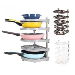 [골드스마일]주방용 프라이팬 냄비 수납 선반 공간 정리대