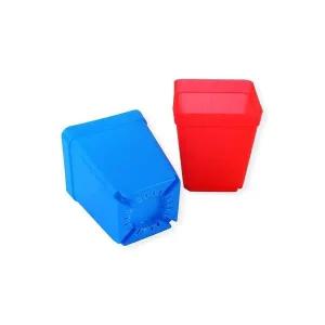 [셀러에이드]사각 플라스틱 화분 소형 다육식물 컬러 원예