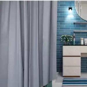 반투명 방수 샤워커튼 욕실용 그레이 물튀김 방지 커튼