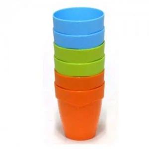 [골드스마일]컬러 음료컵 플라스틱 물잔 쥬스 머그컵 커피잔