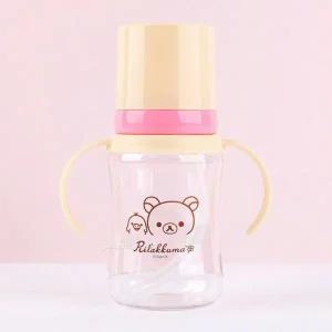 [골드스마일]어린이 양손 빨대 물병 아이보리 색상