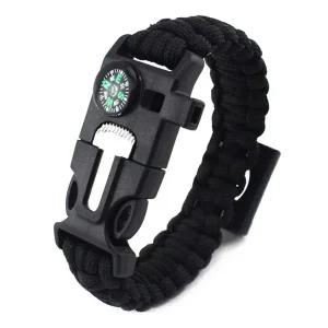 [셀러에이드]야외 생존 도구 팔찌 비상 구조 응급 부싯돌 캠핑