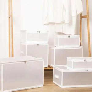 수납용 미니멀라이프 틈새 정리장 접이식 장난감 옷 정리함