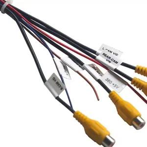 12핀 케이블 어댑터용 내장형 360도 파노라마 카메라 시스템 DIY 액세서리가 포함된 안드로이드 헤드 유닛