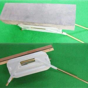 [골드스마일]칼연마 받침대 철제숯돌 받침 칼갈이용 블럭